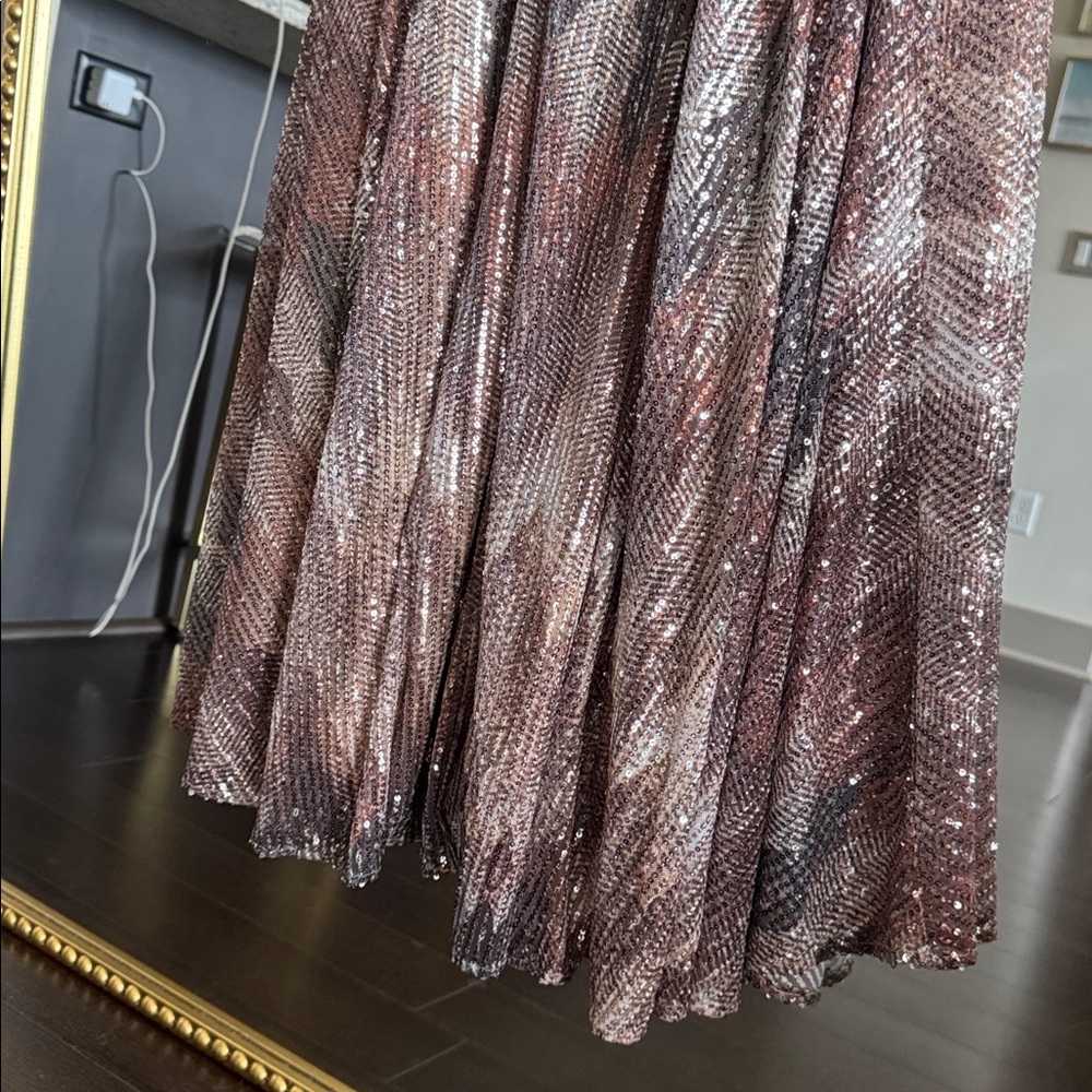 Ramy Brook Metallic Brown Maxi Dress - Picture 8 of 13